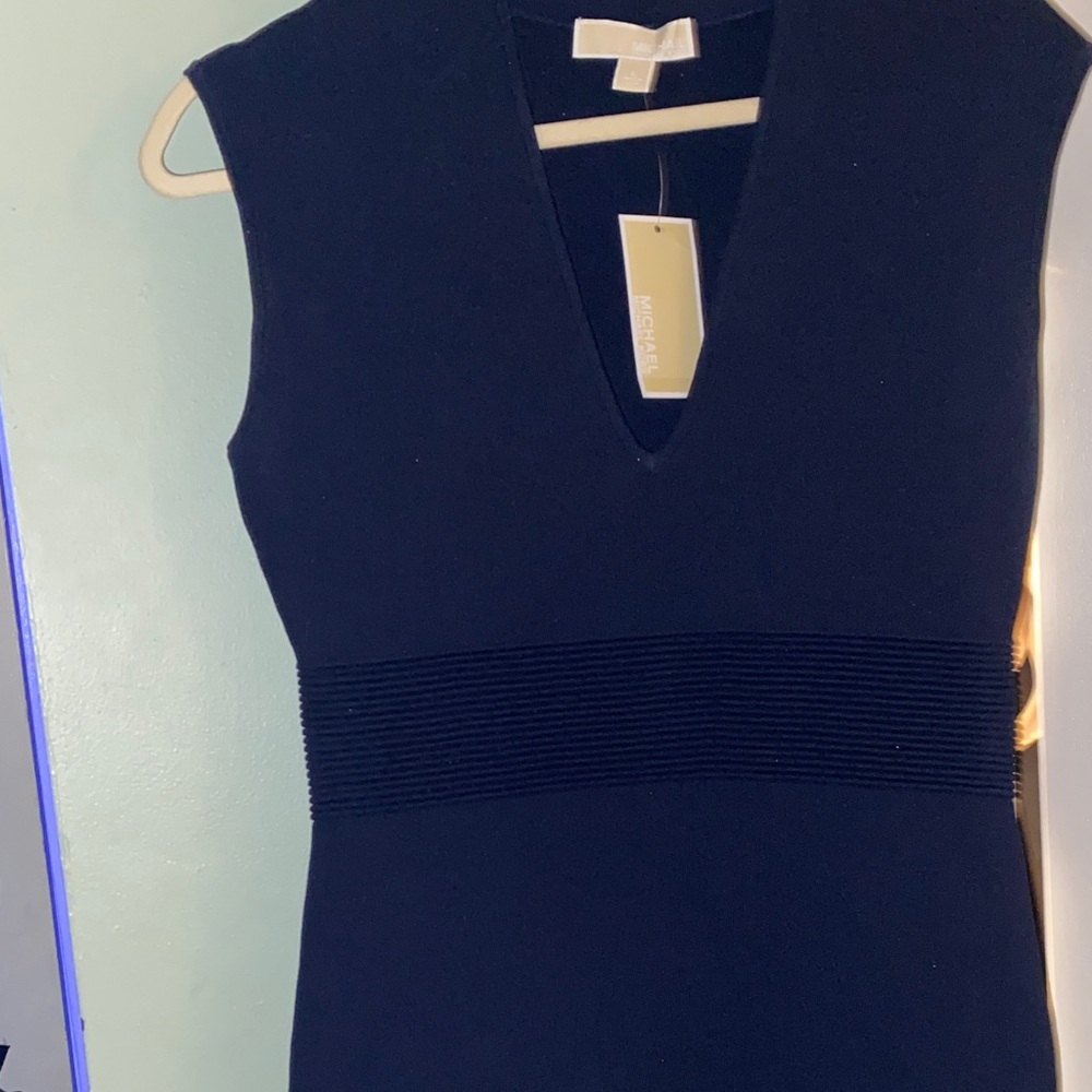 Elegant Navy Blue Dress